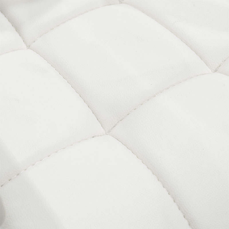 Καρέκλα επισκέπτη στοιβαζόμενη Otlen pakoworld λευκό pu-πόδι χρωμίου 47x45x87εκ 5