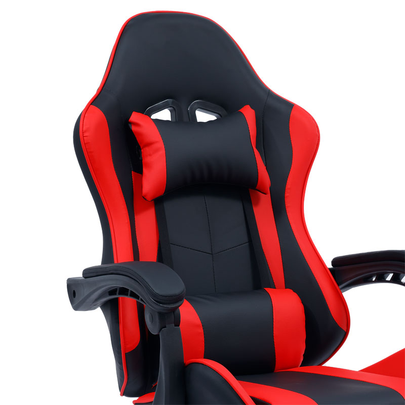 Καρέκλα γραφείου gaming William pakoworld PU μαύρο-κόκκινο 7