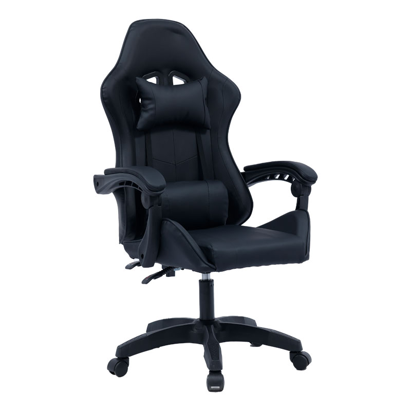 Καρέκλα γραφείου gaming William pakoworld PU μαύρο 1