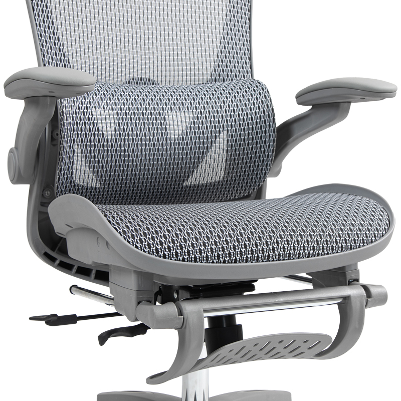 Καρέκλα γραφείου εργασίας Zenyk pakoworld mesh σε grey απόχρωση 63x70x126εκ 10