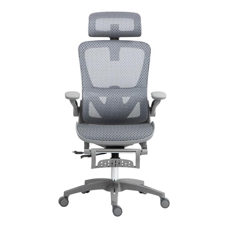 Καρέκλα γραφείου εργασίας Zenyk pakoworld mesh σε grey απόχρωση 63x70x126εκ 6