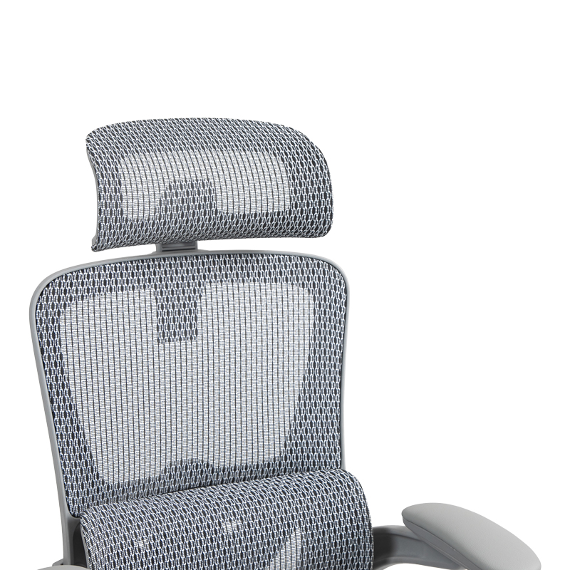 Καρέκλα γραφείου εργασίας Zenyk pakoworld mesh σε grey απόχρωση 63x70x126εκ 8