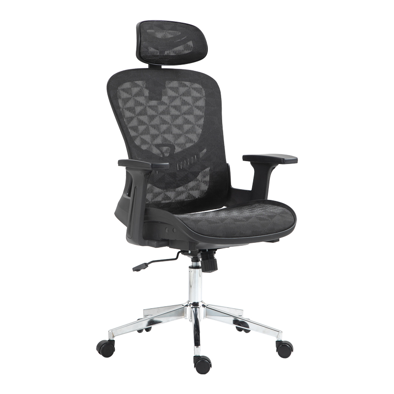 Καρέκλα γραφείου εργασίας Mergi pakoworld μαύρο mesh 62x63x120εκ 1
