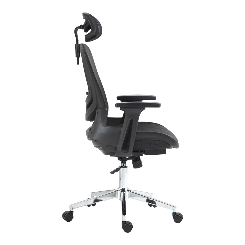 Καρέκλα γραφείου εργασίας Mergi pakoworld μαύρο mesh 62x63x120εκ 4