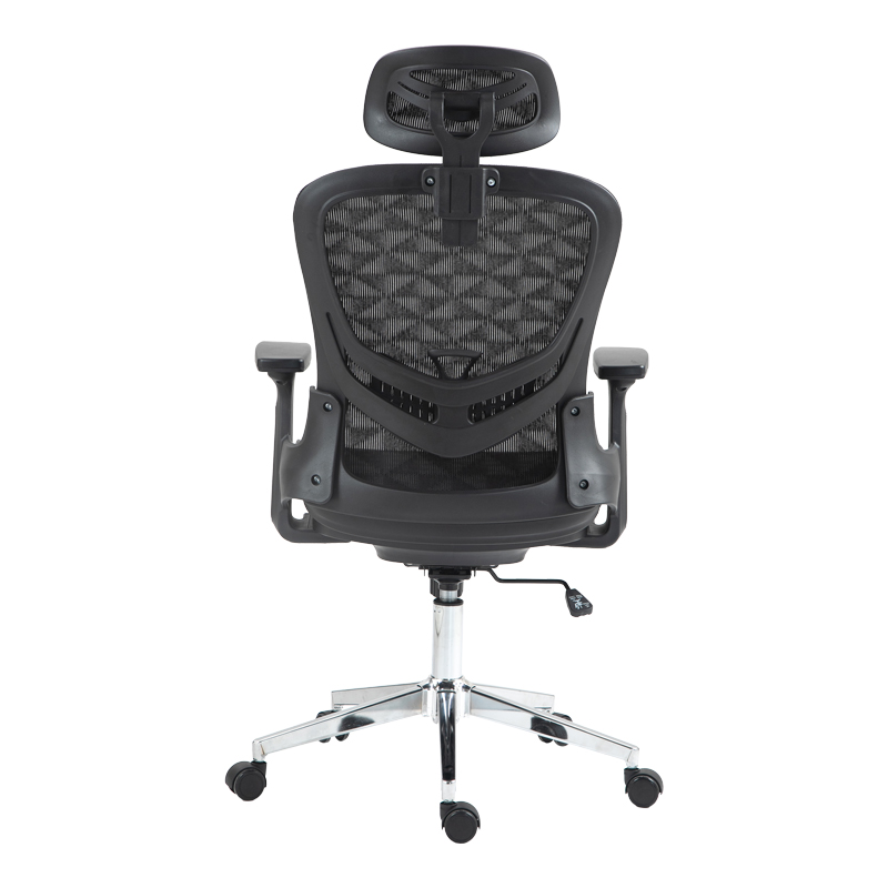 Καρέκλα γραφείου εργασίας Mergi pakoworld μαύρο mesh 62x63x120εκ 6