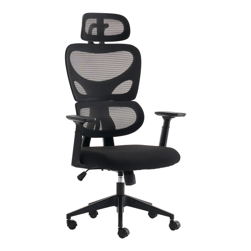 Καρέκλα γραφείου διευθυντή Cadrey pakoworld mesh μαύρο 67x64x120-128εκ 1