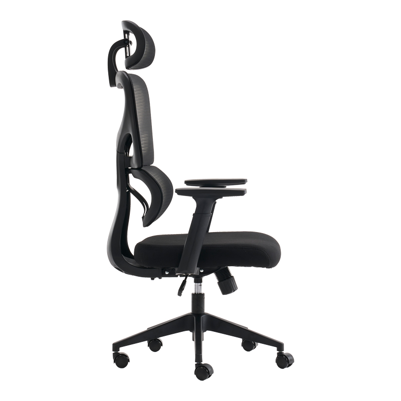 Καρέκλα γραφείου διευθυντή Cadrey pakoworld mesh μαύρο 67x64x120-128εκ 4
