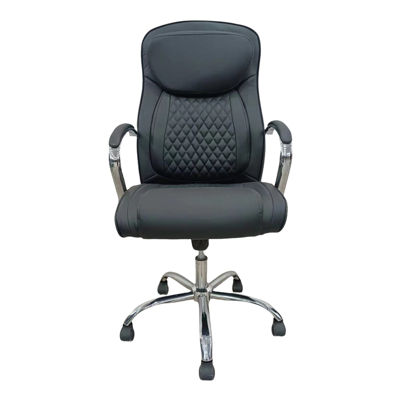 Καρέκλα γραφείου διευθυντή Quilted pakoworld pu μαύρο 62x70x116εκ 3