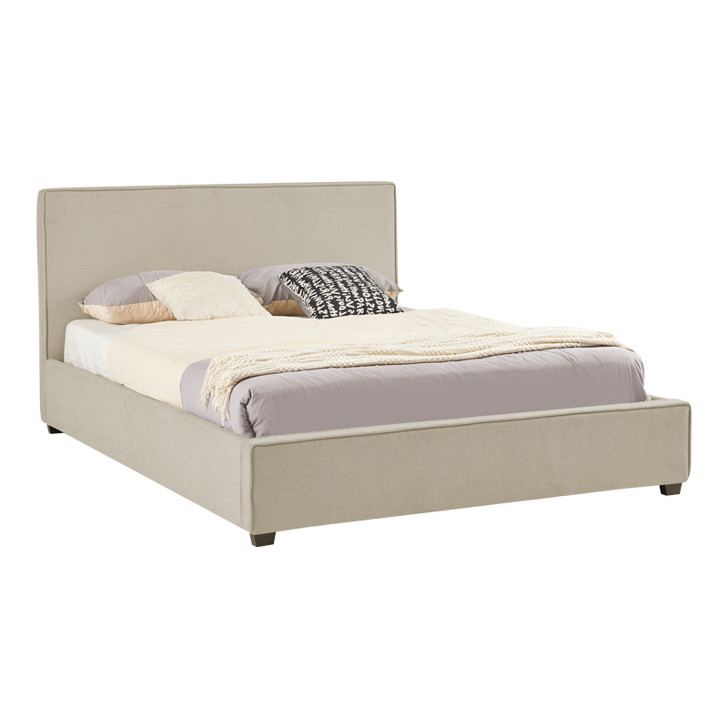 Κρεβάτι διπλό Bedka pakoworld ύφασμα γκρι με αποθηκευτικο χώρο160x200εκ 2