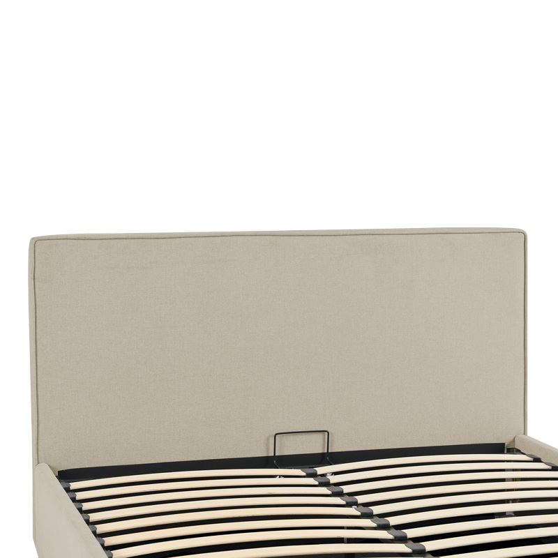 Κρεβάτι διπλό Bedka pakoworld ύφασμα γκρι με αποθηκευτικο χώρο160x200εκ 6