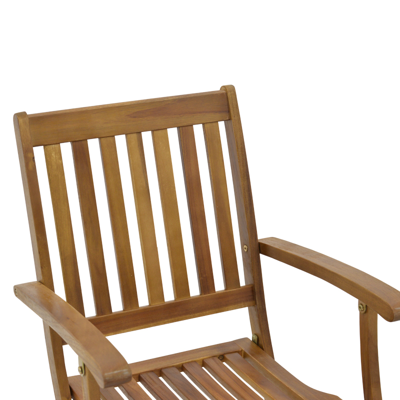 Πολυθρόνα Joter pakoworld πτυσσόμενη ξύλο ακακίας φυσικό 53x60x90εκ 6