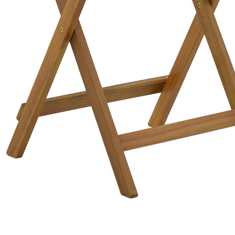 Τραπέζι Lazio pakoworld πτυσσόμενο φυσικό ξύλο ακακίας 50x50x70εκ 5