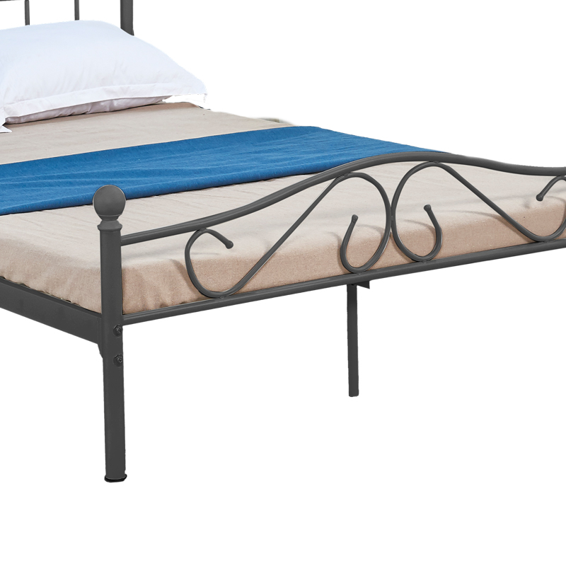 Κρεβάτι Yorick pakoworld μαύρο μεταλλικό 140x190εκ 4