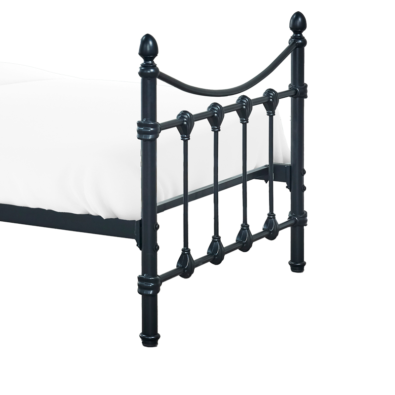 Κρεβάτι Beowulf pakoworld μαύρο μεταλλικό 90x190εκ 4