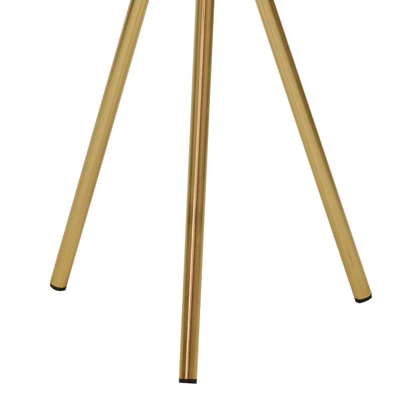 Βοηθητικό τραπέζι Jacksie Inart μπρονζέ-χρυσό μέταλλο Φ46x48εκ 4