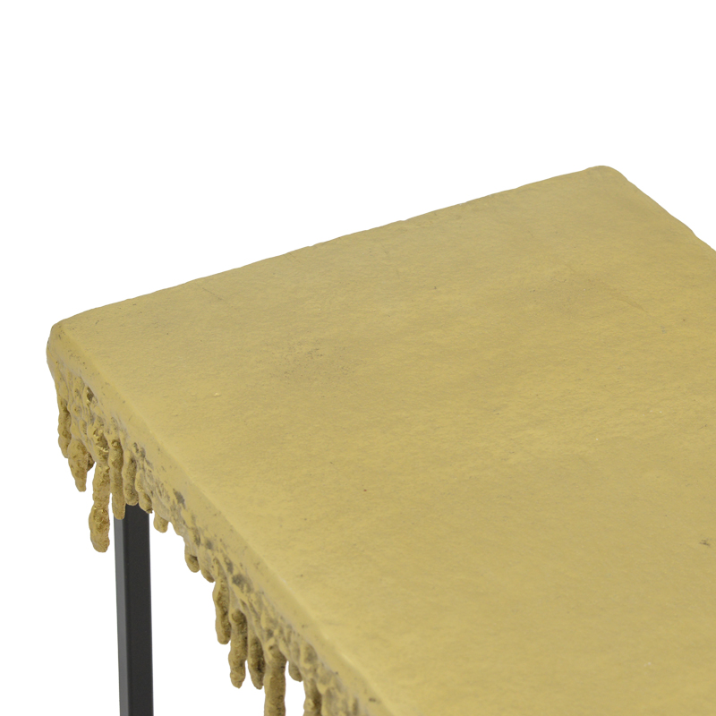 Κονσόλα Bulco Inart χρυσό-μαύρο μέταλλο 80.5x28x72εκ 5