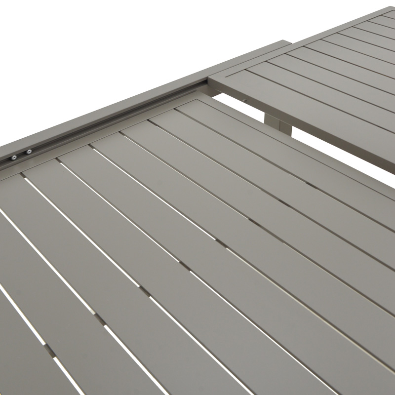 Τραπέζι επεκτεινόμενο Lafla pakoworld αλουμίνιο σε σαμπανιζέ απόχρωση 160-240x90x75εκ 5