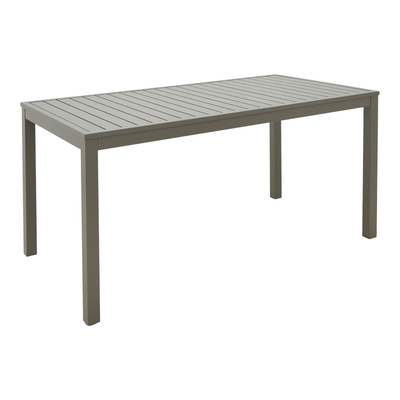 Τραπέζι Kliton pakoworld αλουμίνιο σε σαμπανιζέ απόχρωση 150x80x74εκ 1