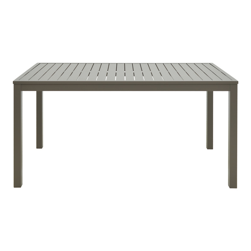 Τραπέζι Kliton pakoworld αλουμίνιο σε σαμπανιζέ απόχρωση 150x80x74εκ 2