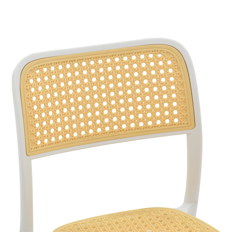 Καρέκλα Westley pakoworld pp φυσικό-λευκό 55x47x81εκ 7