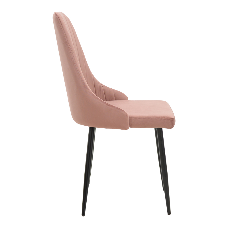 Καρέκλα Azori pakoworld σάπιο μήλο βελούδο-πόδι μαύρο μέταλλο 49x55x85εκ 3