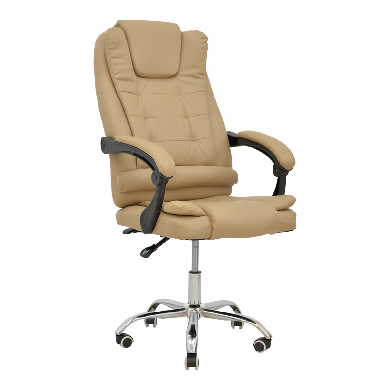 Καρέκλα γραφείου διευθυντή Toronsi pakoworld μπεζ pu 60x68x128εκ 1
