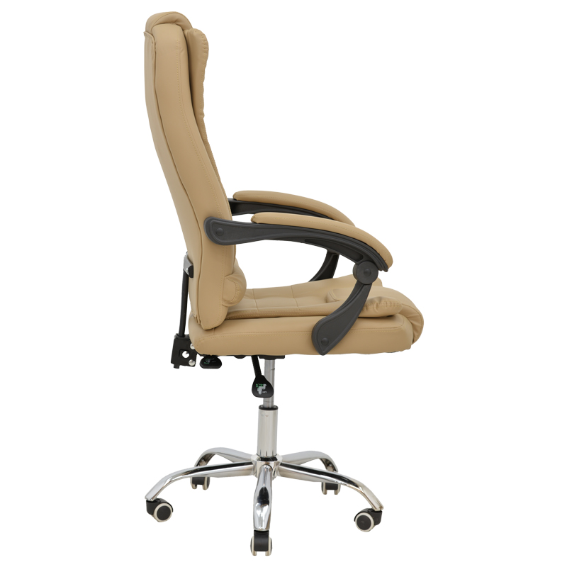 Καρέκλα γραφείου διευθυντή Toronsi pakoworld μπεζ pu 60x68x128εκ 3