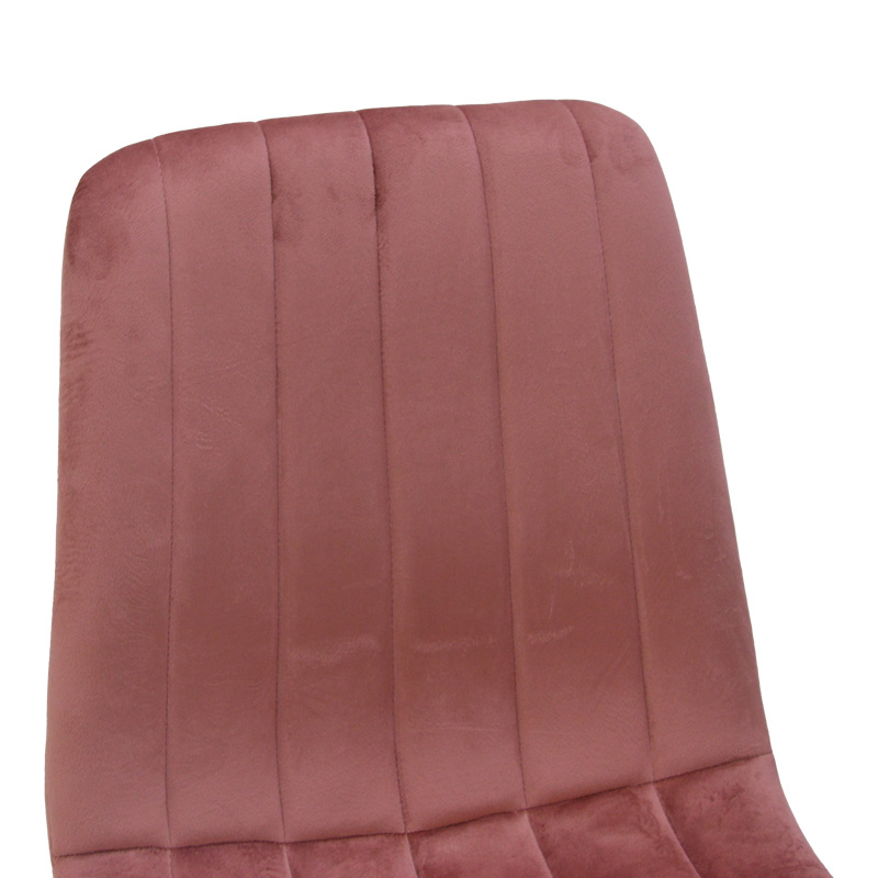 Καρέκλα Noor pakoworld βελούδο σάπιο μήλο - πόδια σε φυσική απόχρωση 44x53x86εκ 6