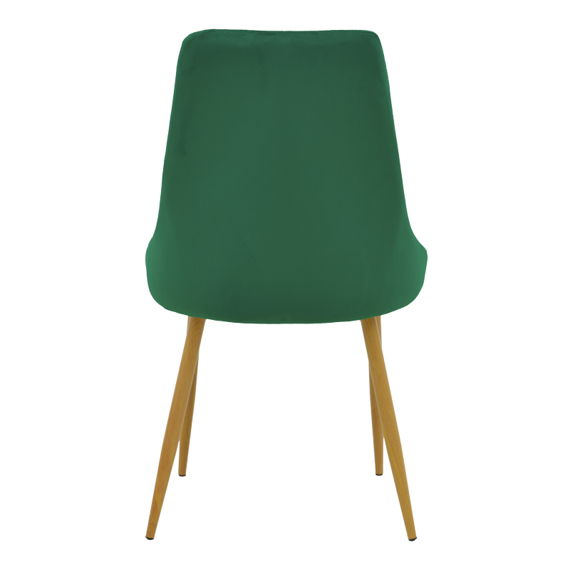 Καρέκλα Azori pakoworld κυπαρισσί βελούδο με μεταλλικό πόδι σε φυσική απόχρωση 49x55x85εκ 5