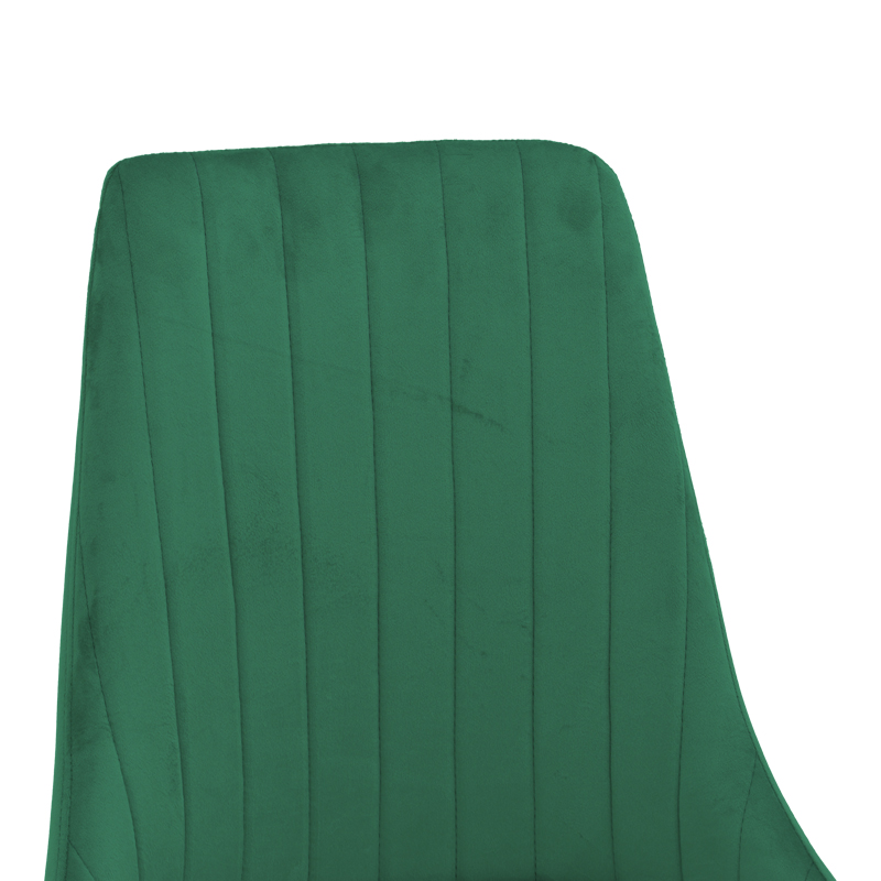 Καρέκλα Azori pakoworld κυπαρισσί βελούδο με μεταλλικό πόδι σε φυσική απόχρωση 49x55x85εκ 6