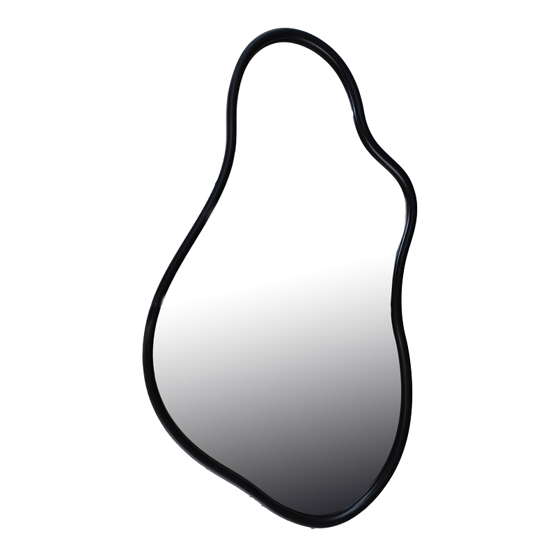 Καθρέπτης Decorde Inart ξύλο σε μαύρη απόχρωση 90x3.5x150εκ 1