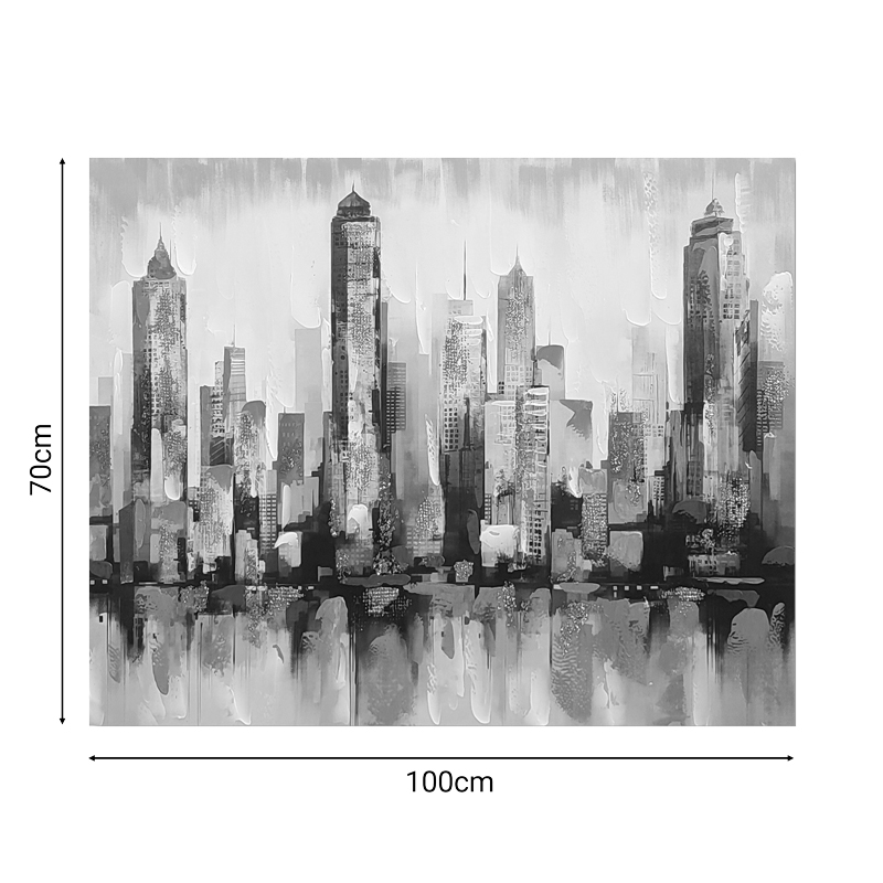 Πίνακας σε καμβά Towny Inart 100x3x70εκ 2