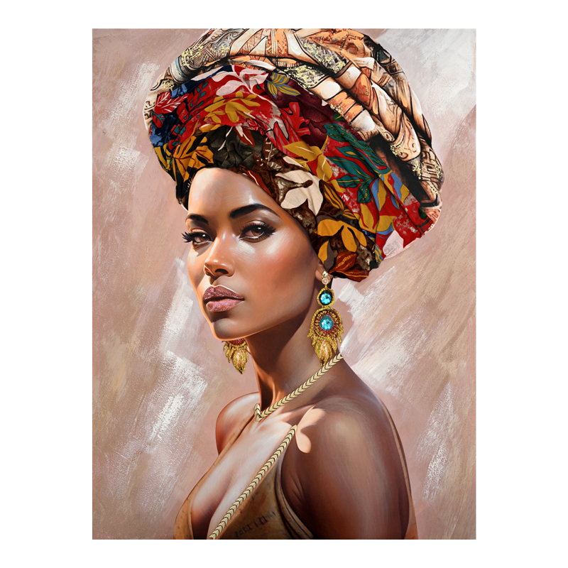 Πίνακας σε καμβά Facy I 3D Inart 90x3x120εκ 1