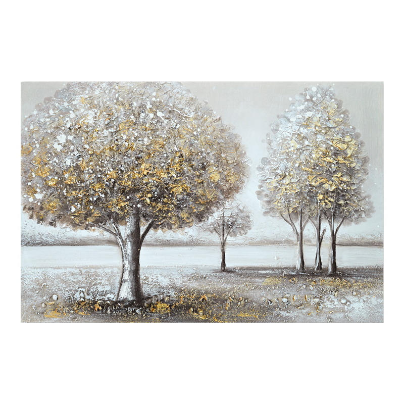 Πίνακας σε καμβά Forest 3D Inart 90x3x60εκ 1