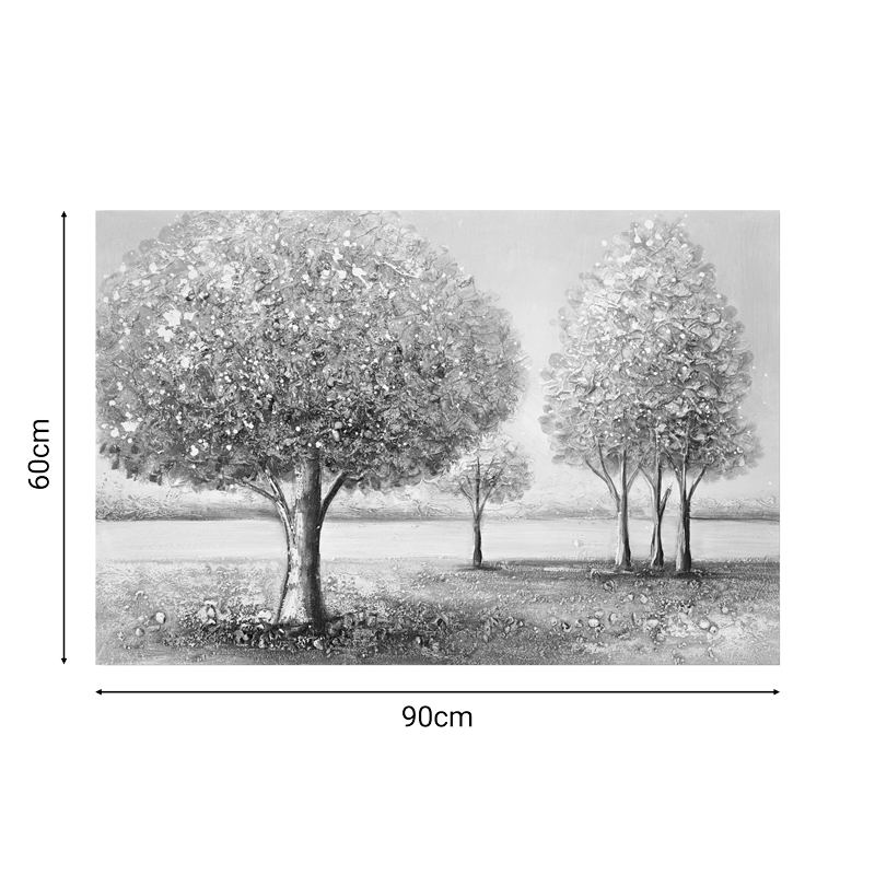 Πίνακας σε καμβά Forest 3D Inart 90x3x60εκ 2