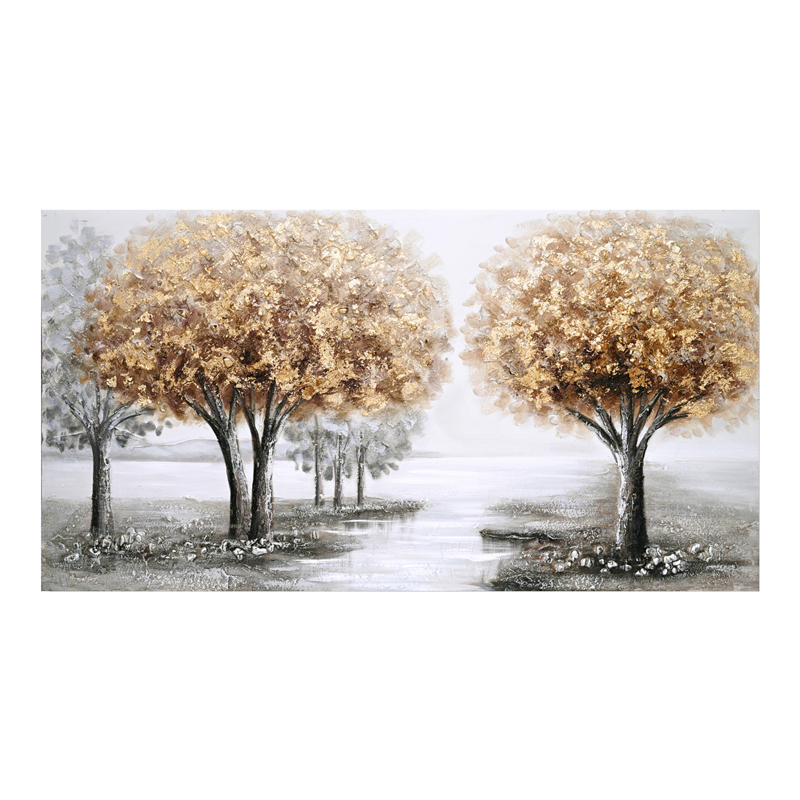 Πίνακας σε καμβά Forest I 3D Inart 120x3x60εκ 1