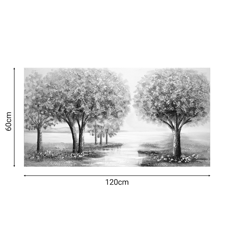 Πίνακας σε καμβά Forest I 3D Inart 120x3x60εκ 2