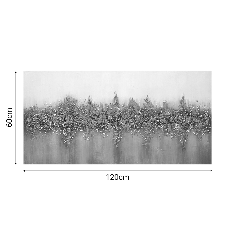 Πίνακας σε καμβά Goldy 3D Inart 120x3x60εκ 2