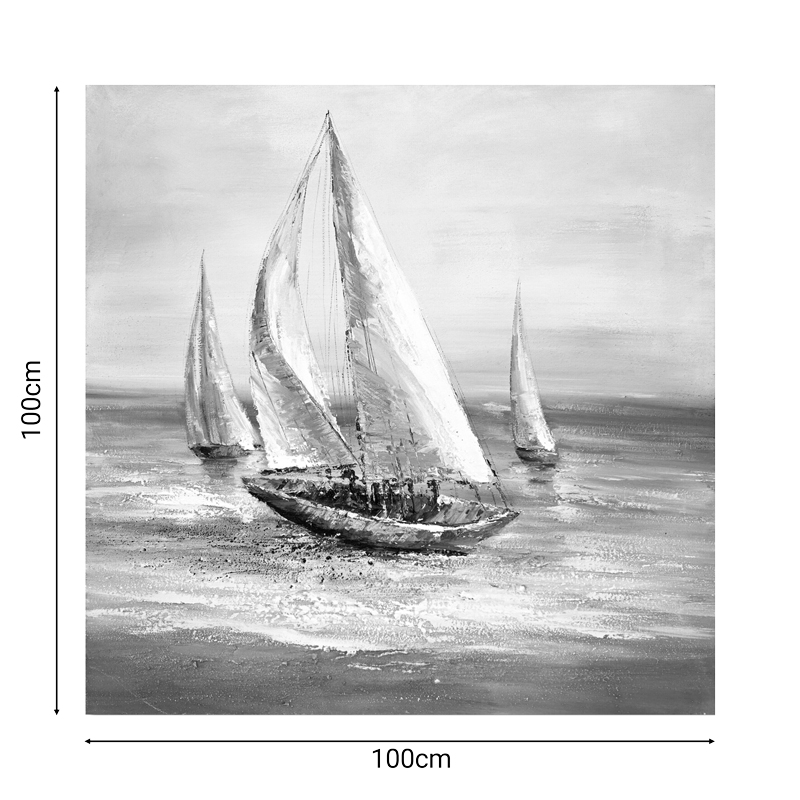 Πίνακας σε καμβά Sailer Inart 100x3x100εκ 2