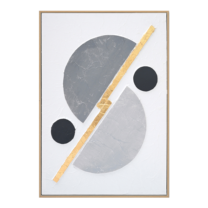 Πίνακας σε καμβά Geometric 3D Inart 52x4.5x72εκ 1