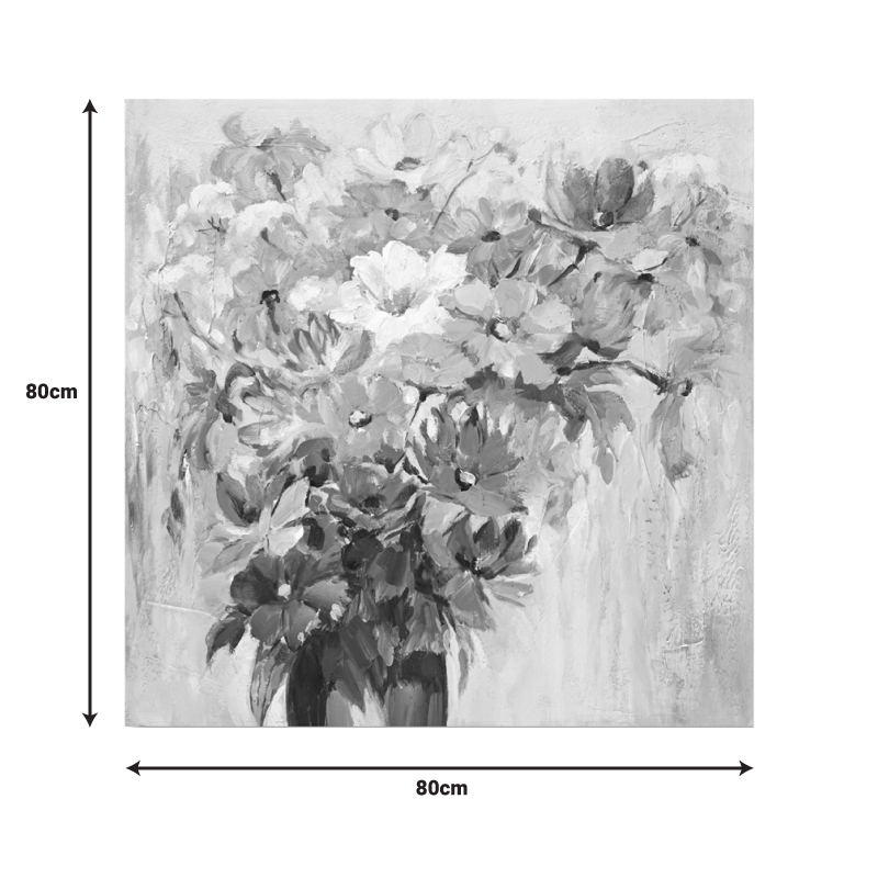 Πίνακας σε καμβά Spino I Inart 80x3x80εκ 2