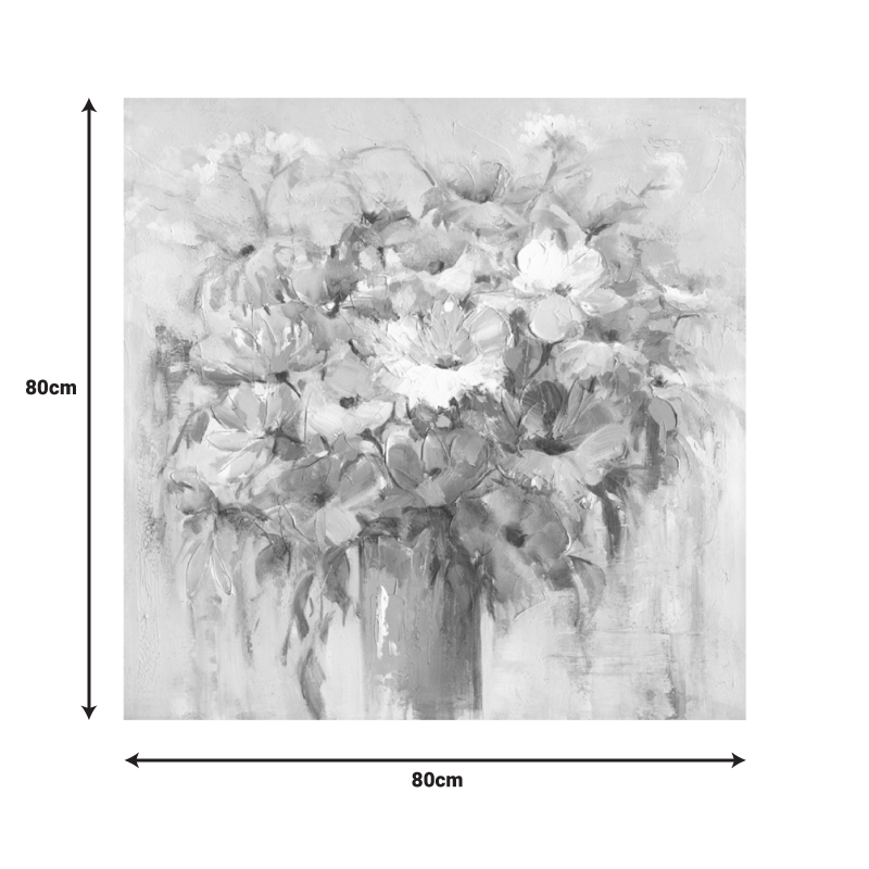 Πίνακας σε καμβά Spino II Inart 80x3x80εκ 2