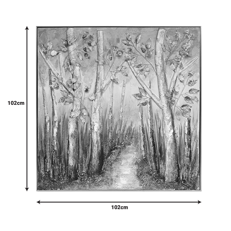 Πίνακας σε καμβά Leambre II 3D Inart 102x4.5x102εκ 2