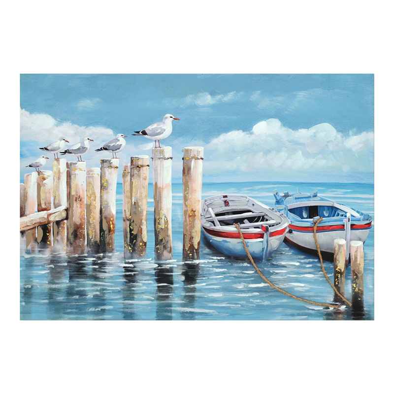 Πίνακας σε καμβά Port Inart 100x3x70εκ 1