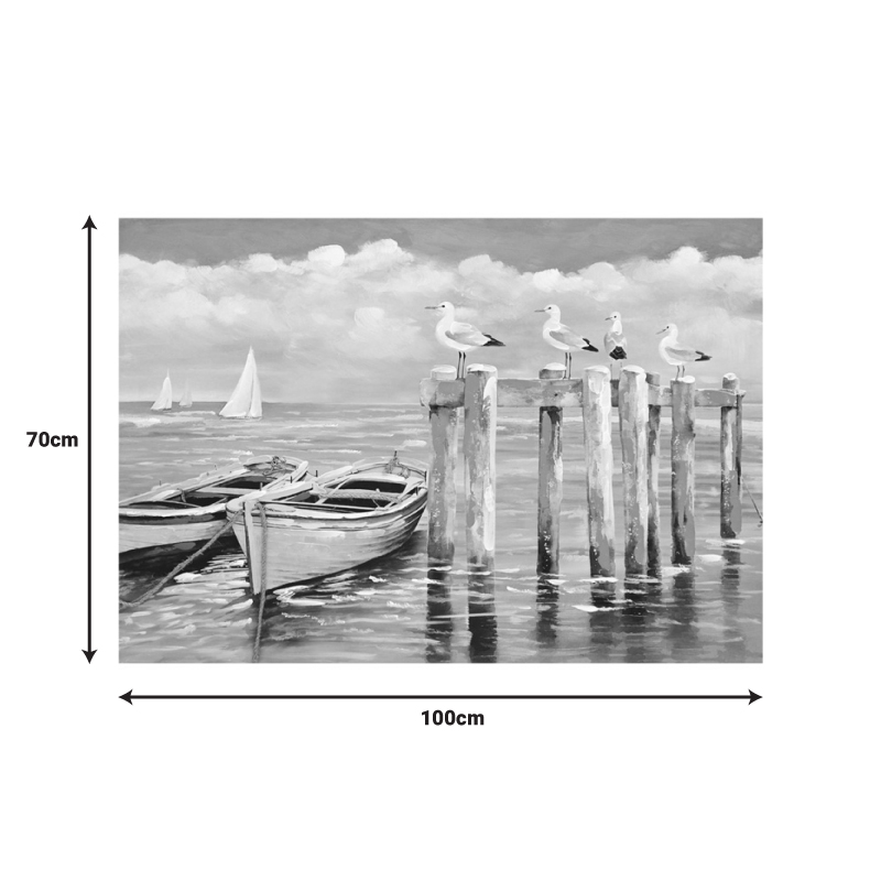 Πίνακας σε καμβά Port I Inart 100x3x70εκ 2