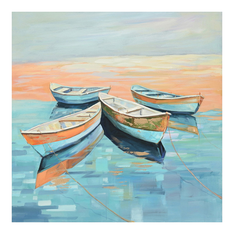Πίνακας σε καμβά Boatty Inart 100x3x100εκ 1