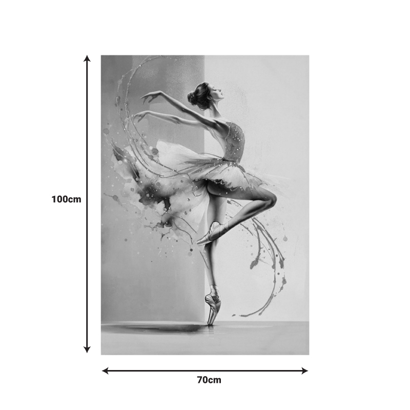 Πίνακας σε καμβά Dancito 3D Inart 70x2.5x100εκ 2