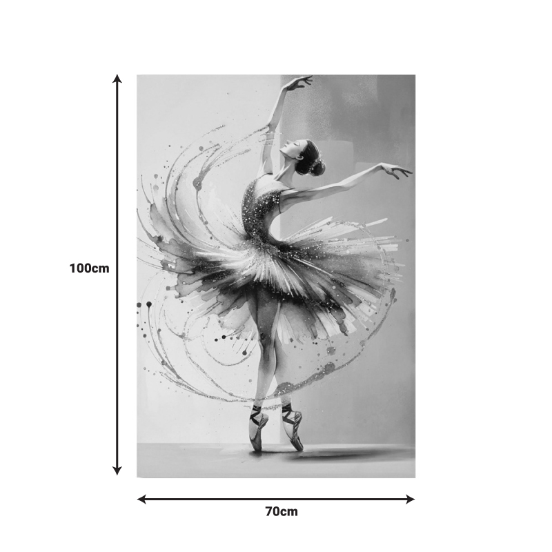 Πίνακας σε καμβά Dancito I 3D Inart 70x2.5x100εκ 2