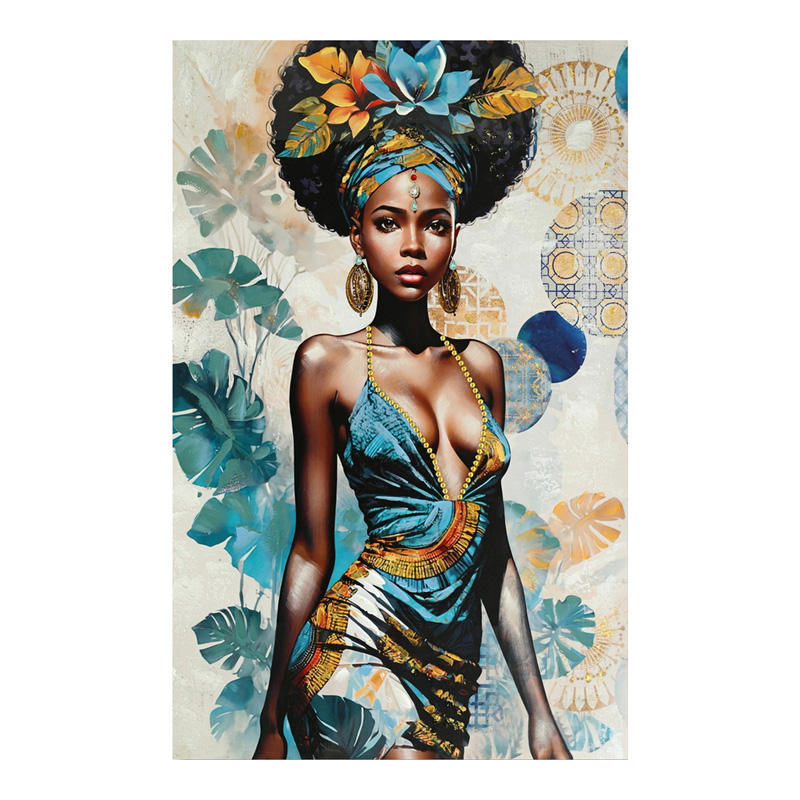 Πίνακας σε καμβά Georgina 3D Inart 80x3x120εκ 1