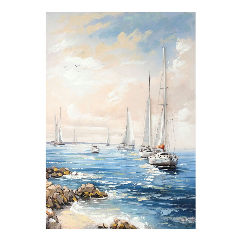 Πίνακας σε καμβά Sailsy Inart 70x3x100εκ 1
